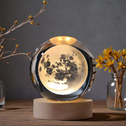 lampara esfera de cristal